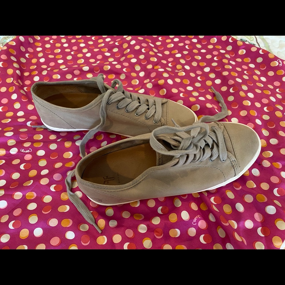 Frye tennis shoes soft leather